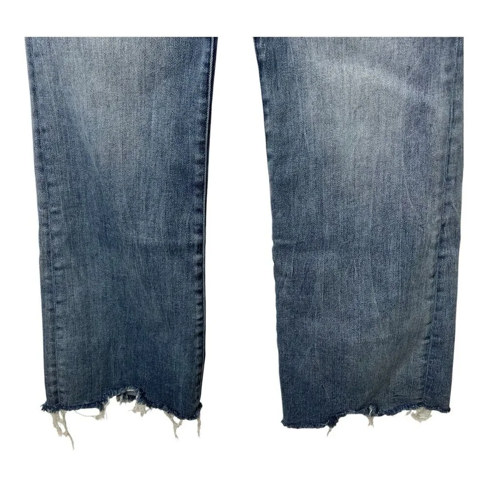 Petra 153 Vintage Flare High Rise Jeans sz 9/28 Frayed Hem - Picture 3 of 9